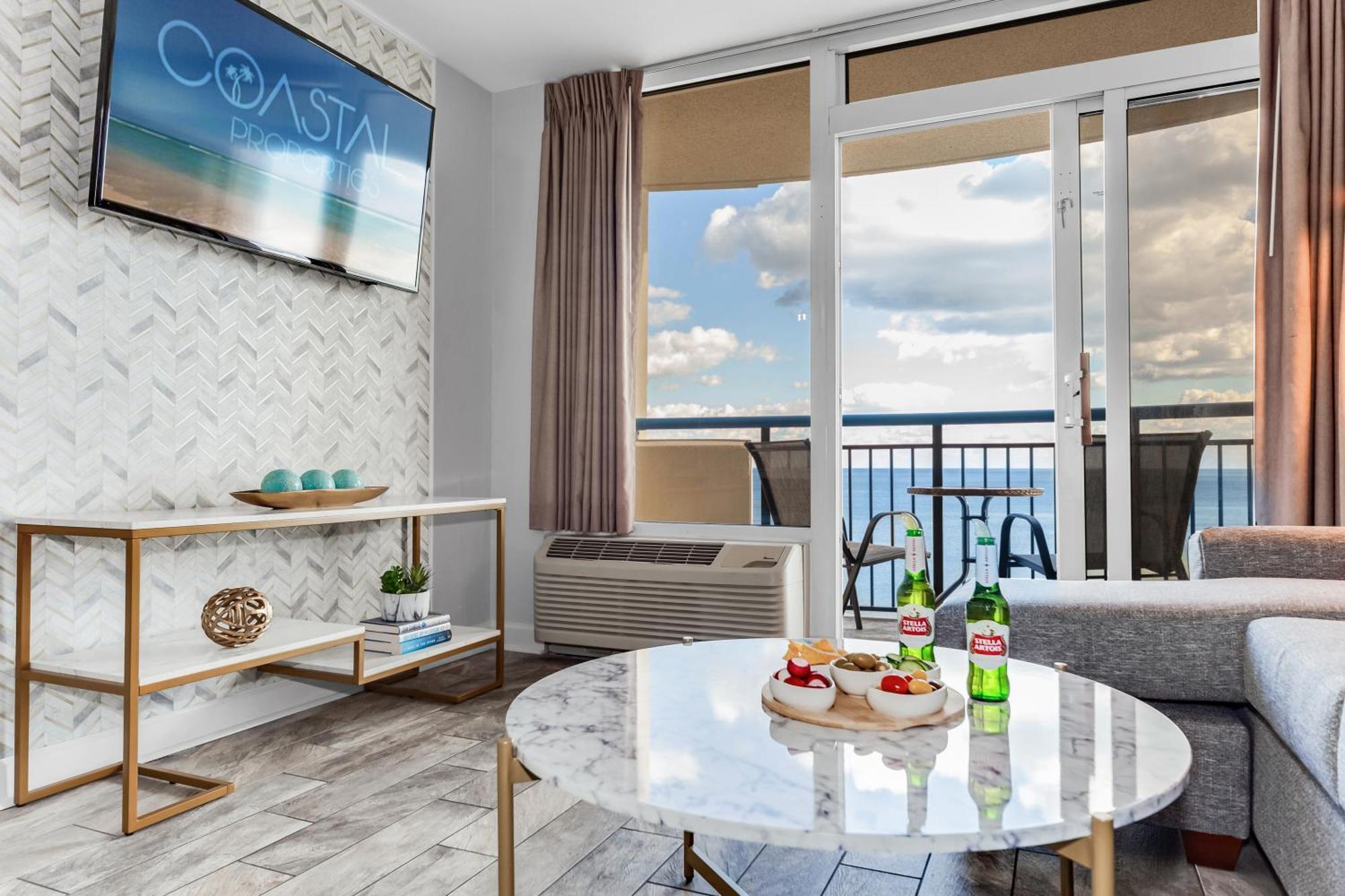 شقة Oceanfront Bliss, Amazing Views! 1235B شاطئ ميرتل المظهر الخارجي الصورة