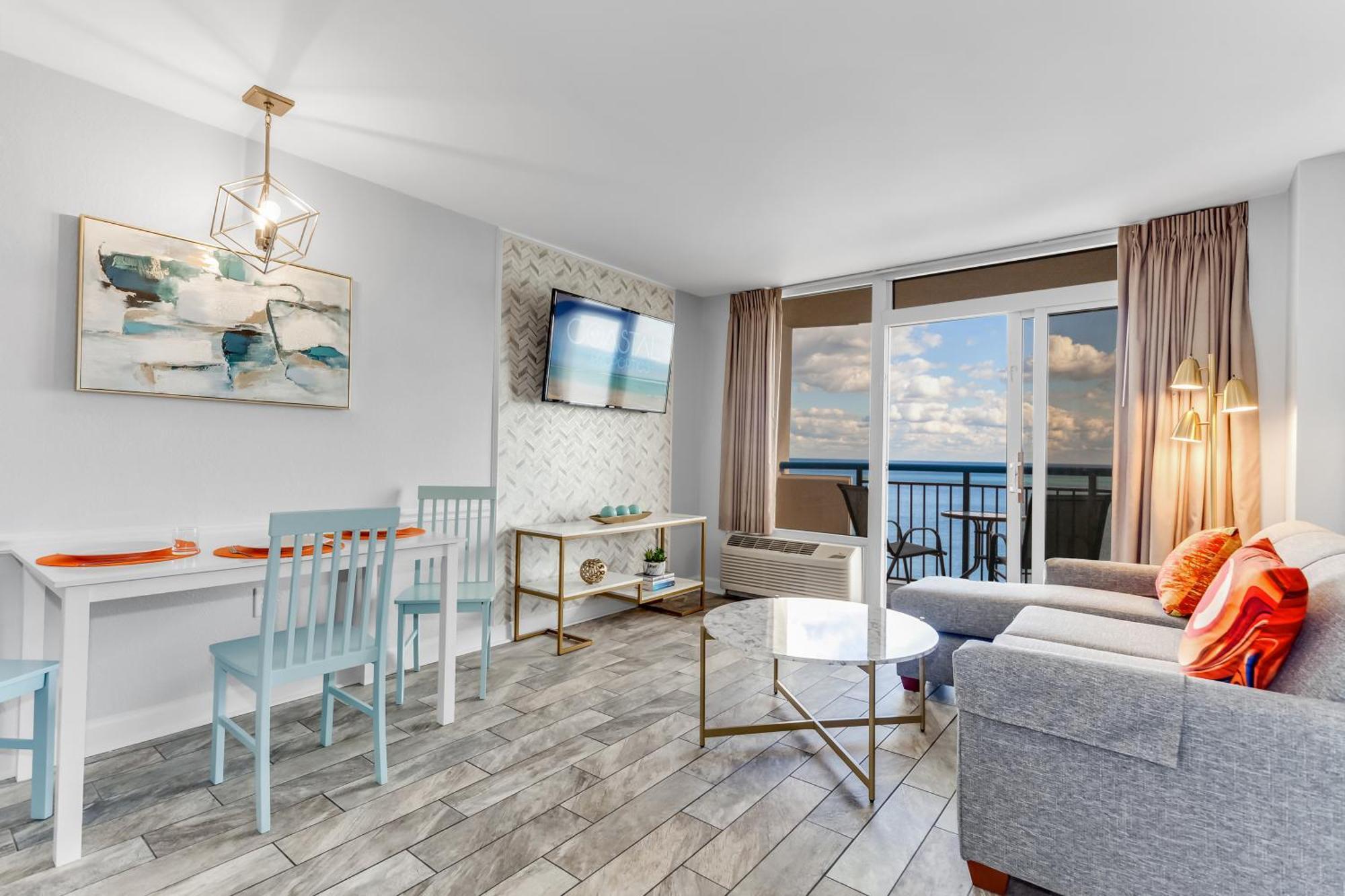 شقة Oceanfront Bliss, Amazing Views! 1235B شاطئ ميرتل المظهر الخارجي الصورة