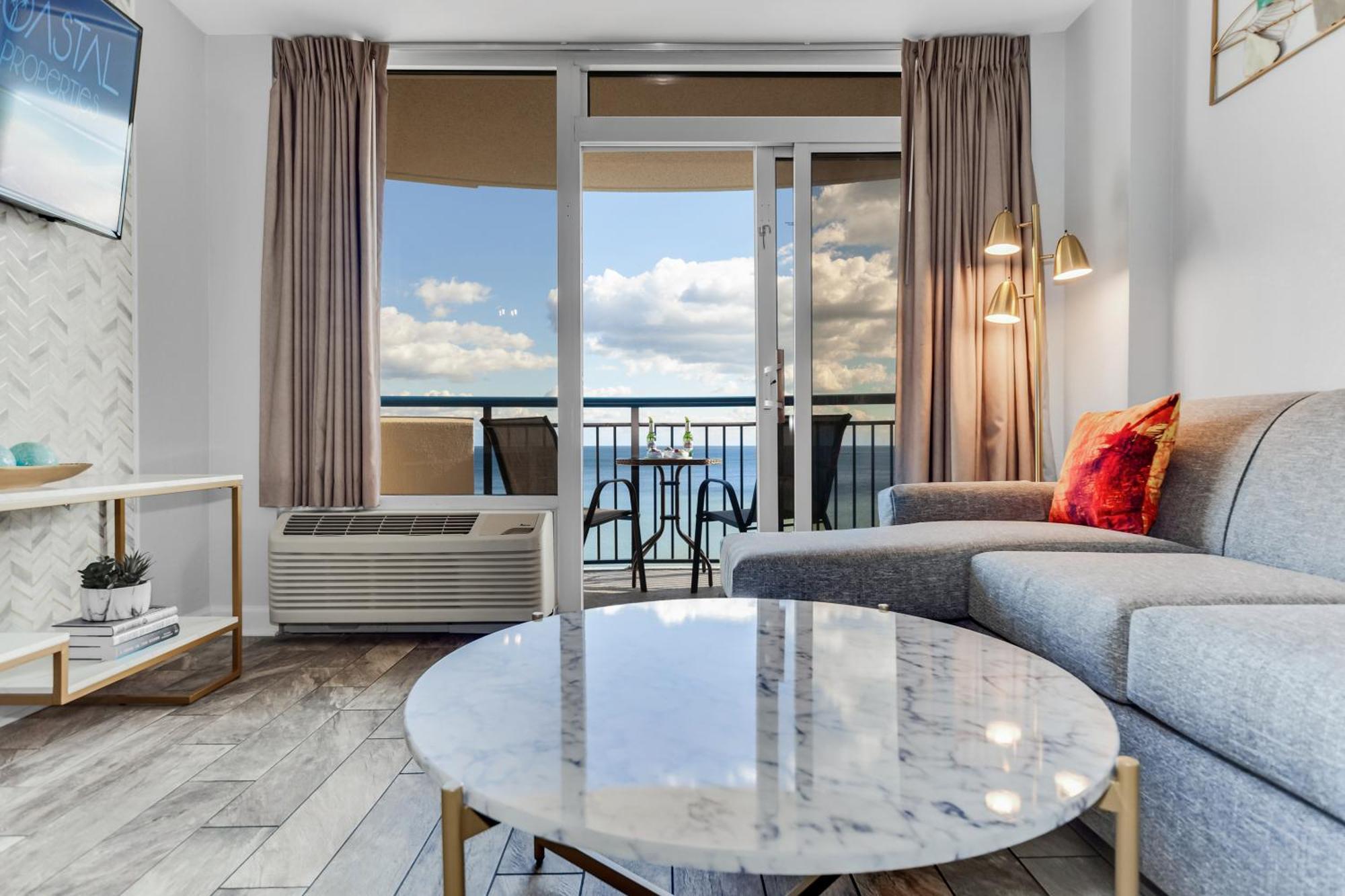 شقة Oceanfront Bliss, Amazing Views! 1235B شاطئ ميرتل المظهر الخارجي الصورة