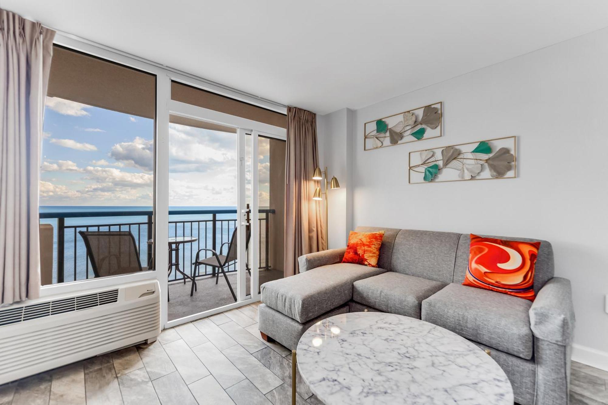 شقة Oceanfront Bliss, Amazing Views! 1235B شاطئ ميرتل المظهر الخارجي الصورة