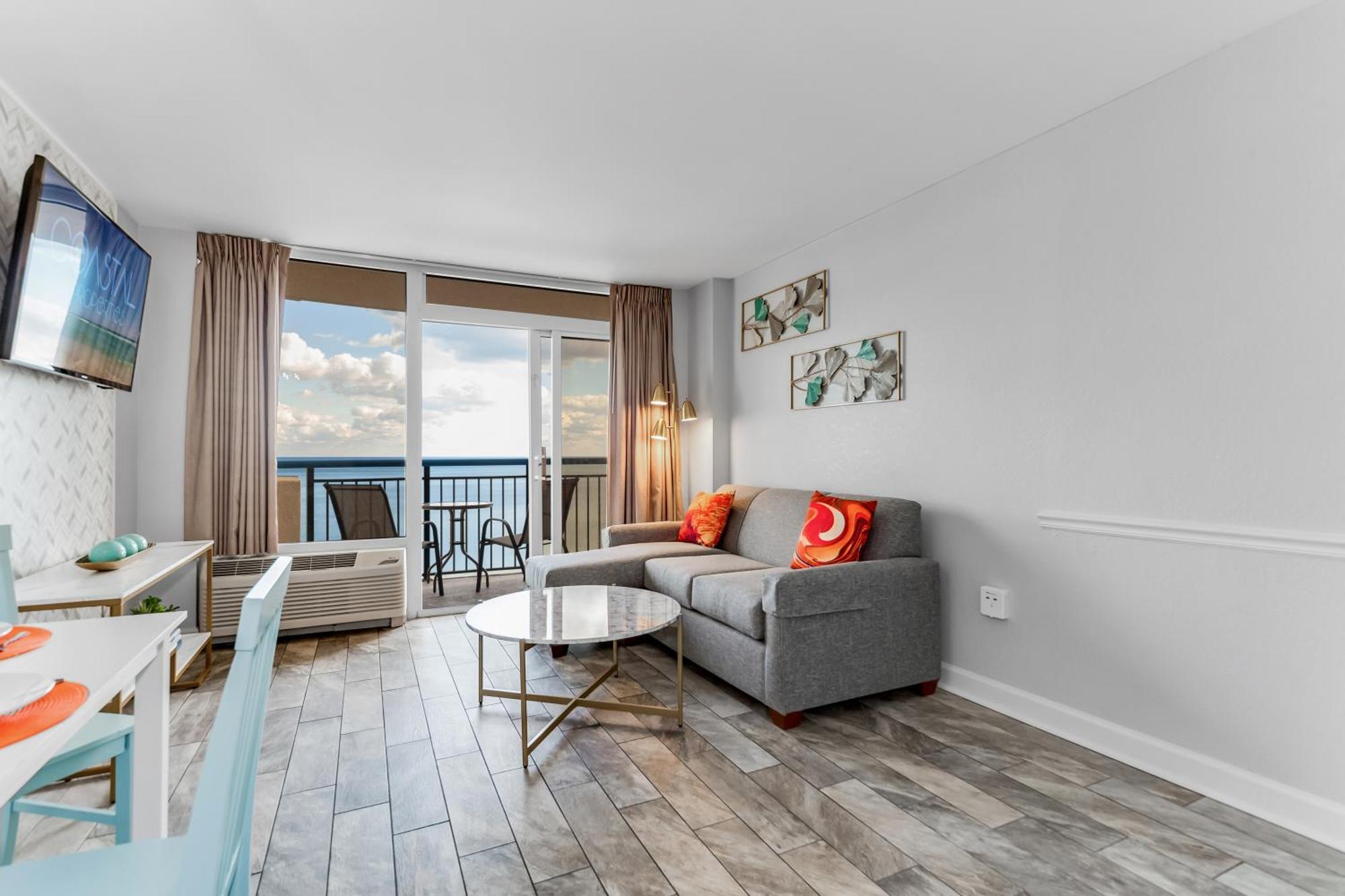 شقة Oceanfront Bliss, Amazing Views! 1235B شاطئ ميرتل المظهر الخارجي الصورة