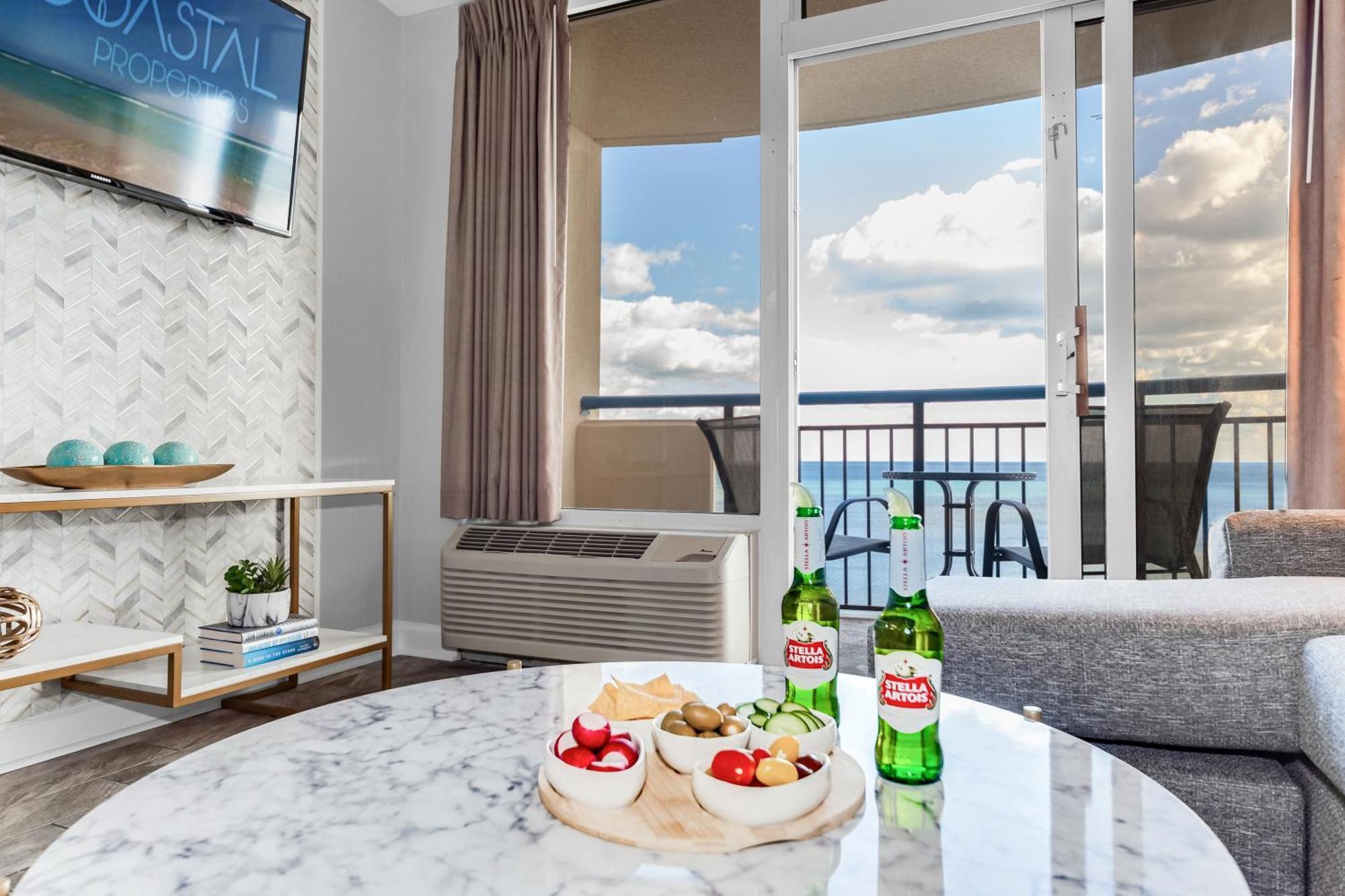 شقة Oceanfront Bliss, Amazing Views! 1235B شاطئ ميرتل المظهر الخارجي الصورة